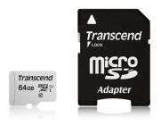 Карта пам'яті Transcend microSD   64GB C10 UHS-I R100/W20MB/s + SD