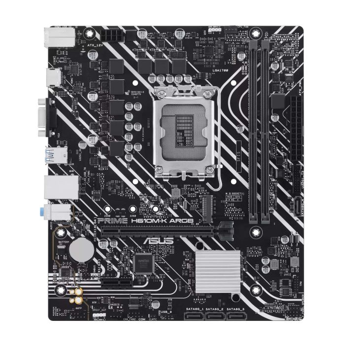 Материнcкая плата ASUS PRIME H610M-K ARGB s1700 H610 2xDDR5 M.2 HDMI D-Sub mATX ARGB
