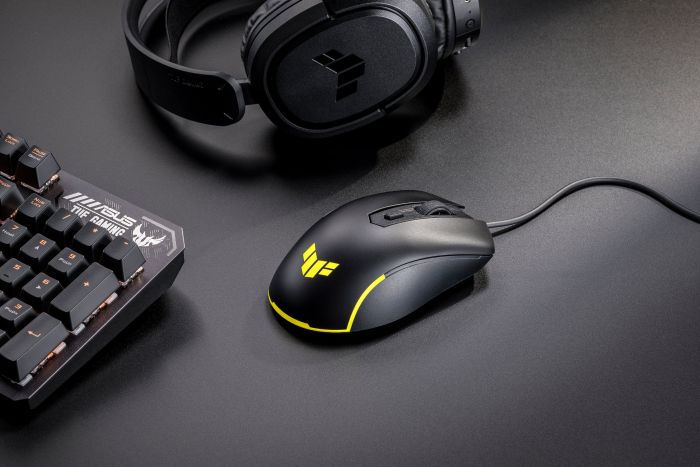 Мышь ASUS TUF M3 GEN II, RGB, USB-A, чёрный