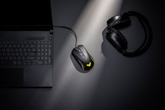 Мышь ASUS TUF M3 GEN II, RGB, USB-A, чёрный