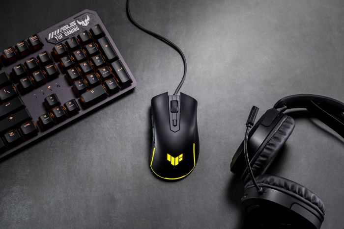 Мышь ASUS TUF M3 GEN II, RGB, USB-A, чёрный