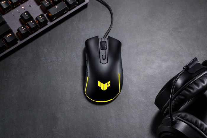 Мышь ASUS TUF M3 GEN II, RGB, USB-A, чёрный