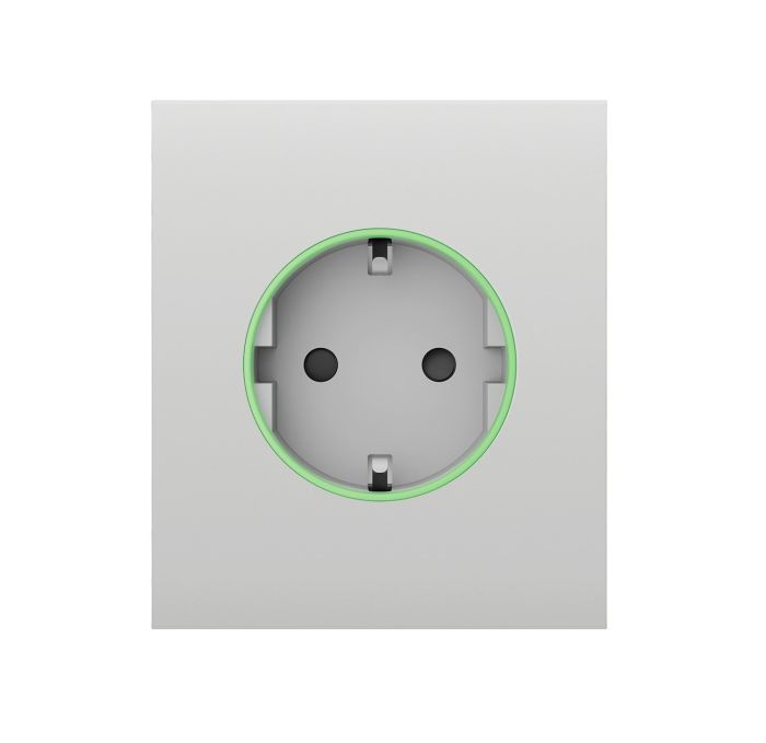 Center panel for recessed outlet Ajax CenterCover for Outlet smart, Jeweler, wireless, white