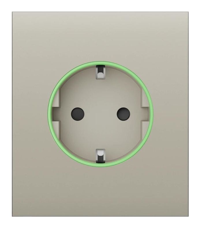 Center Panel for Ajax CenterCover for Outlet smart, Jeweler, wireless, ivory