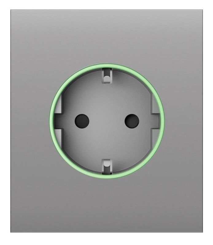 Центральная панель для встраиваемой розетки Ajax CenterCover for Outlet smart, Jeweler, беспроводная, fog