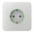 Front panel for Ajax SoloCover for Outlet smart, Jeweler, wireless, white
