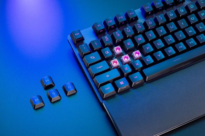 Клавіатура механічна ASUS ROG Strix Scope II, 105key, RX Red, USB-A, EN/RU/UK, RGB, чорний