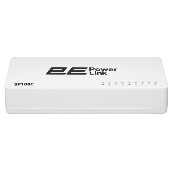 Коммутатор 2E PowerLink SF108C, 8xFE, Неуправляемый