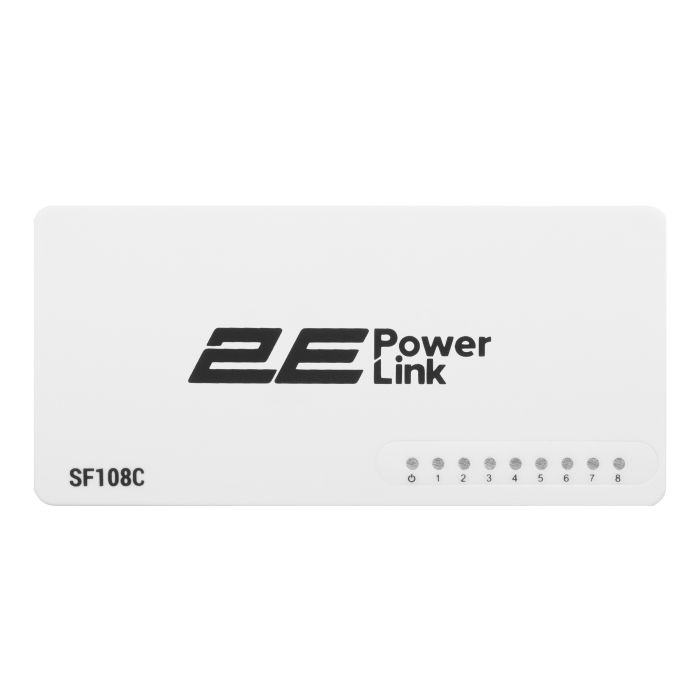 Коммутатор 2E PowerLink SF108C, 8xFE, Неуправляемый