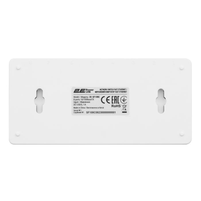 Коммутатор 2E PowerLink SF108C, 8xFE, Неуправляемый