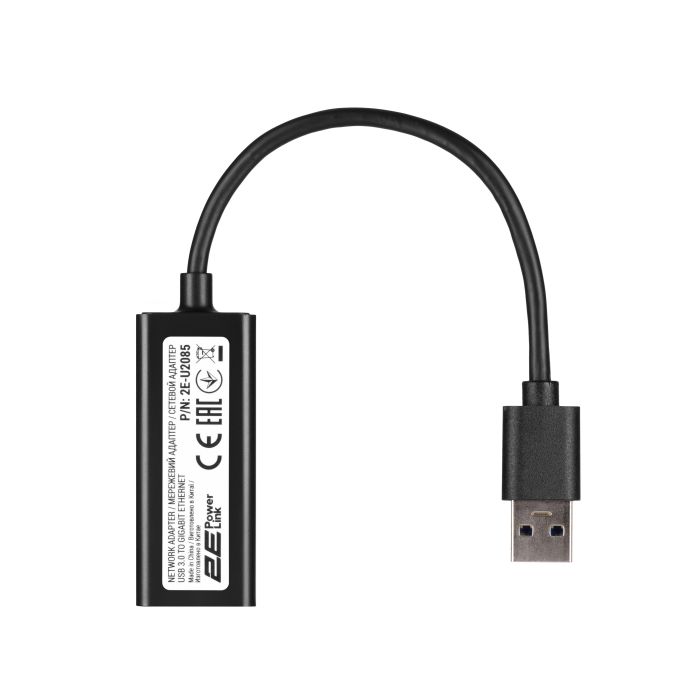 Сетевой адаптер 2E PowerLink U2085 1xGE, USB 3.0