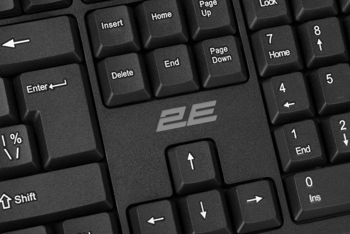 2E Keyboard membrane KS108 104key, USB-A, EN/UK, black