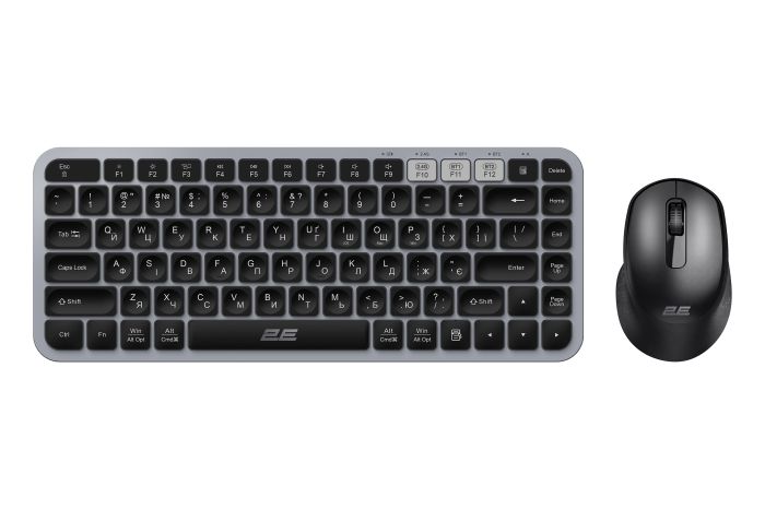 2E Combo keyboard and mouse MK430 WL/BT, EN/UK, grey-black