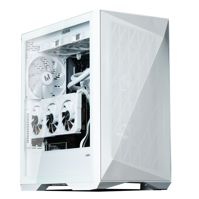 Zalman PC case Z9 Iceberg MS without PSU, 2xUSB3.0, 2xUSB2.0, 1xUSB 3.1 Gen2 Type-C, 4x140mm ARGB, VGA 390mm, LCS ready, TG Side Panel, EATX, white