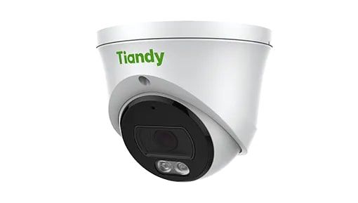 IP Camera  : 4MP, Color Maker Turret, 2.8mm, f/1.0, LED 15m, DC 12V, PoE, IP67 Tiandy TC-C34XP