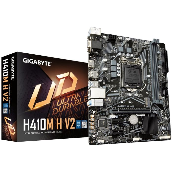 Материнская плата GIGABYTE H410M H V2 s1200 H470 2xDDR4 M.2 HDMI D-Sub mATX