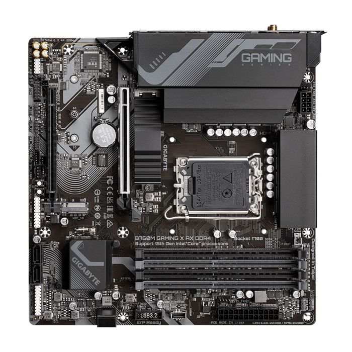 Материнская плата GIGABYTE B760M GAMING X AX s1700 B760 4xDDR5 M.2 HDMI DP Wi-Fi BT mATX