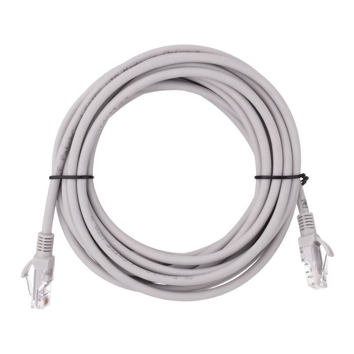 Patch cord  2E Cat 5e,UTP,RJ45, 26AWG ,7/0.16 Cu, 5.00 m, LSZH,Grey