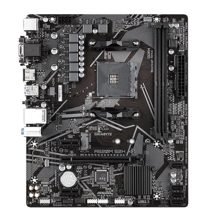 GIGABYTE  Motherboard A520M S2H sAM4 A520 2xDDR4 HDMI-DVI-VGA mATX