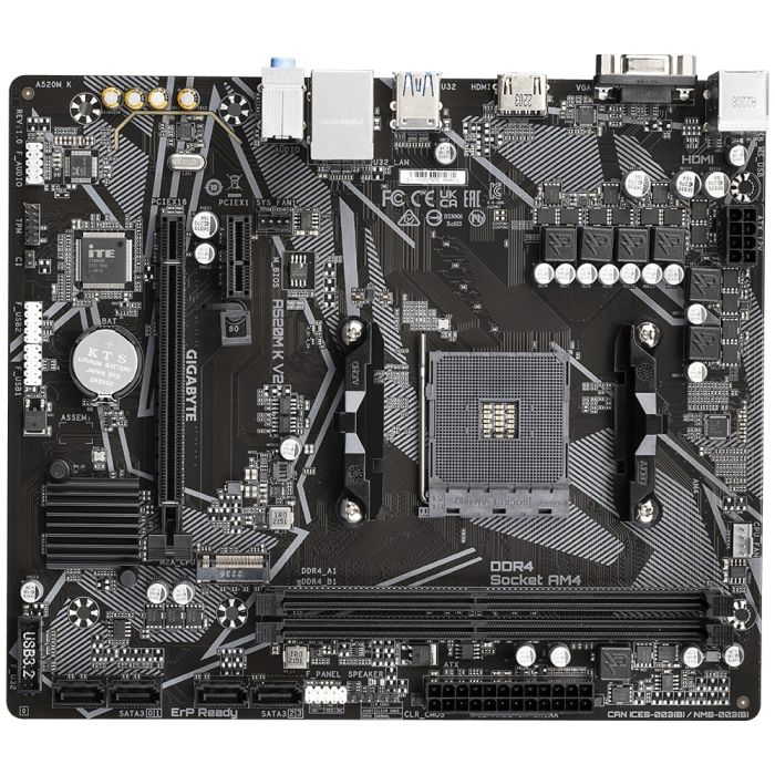 GIGABYTE Motherbard A520M K V2 sAM4 A520 2xDDR4 M.2 HDMI mATX