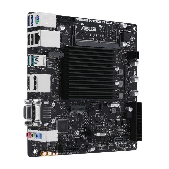 Материнcкая плата ASUS PRIME N100I-D D4-CSM CPU Intel N100 Quad-Core 2.0GHz 1xDDR4 SO-DIMM D-Sub HDMI DP Com mITX