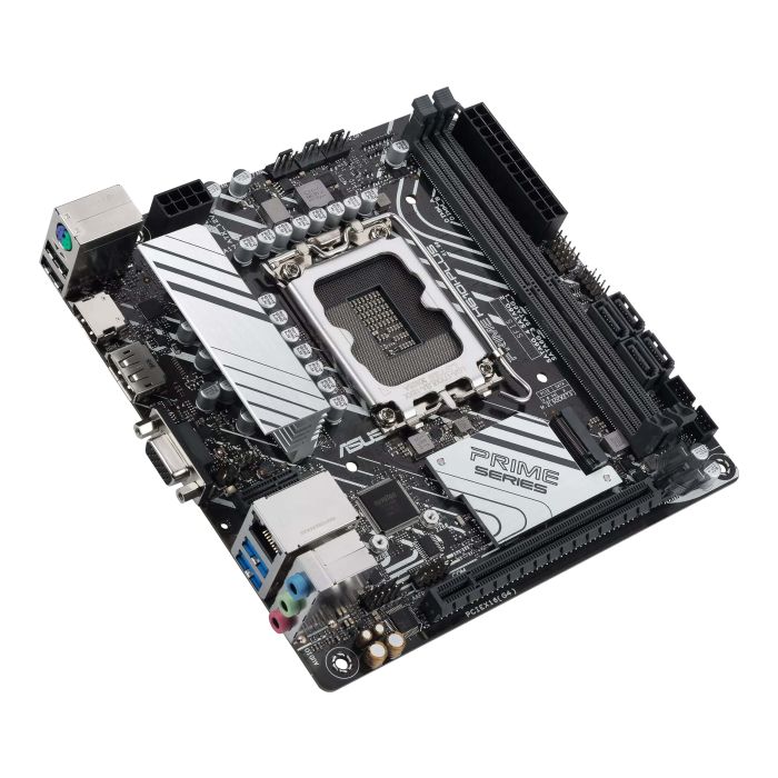Материнcкая плата ASUS PRIME H610I-PLUS-CSM s1700 H610 2xDDR5 M.2 HDMI D-Sub DP mITX