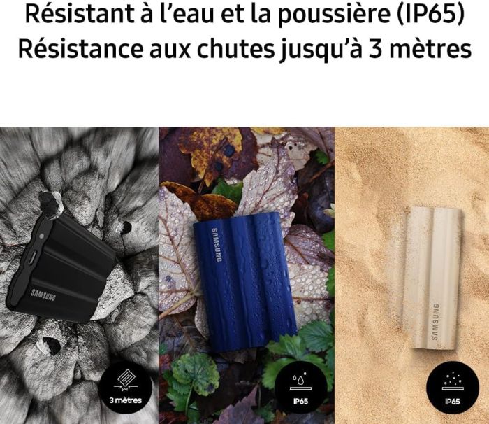 Портативний SSD Samsung 1TB USB 3.2 Gen 2 Type-C T7 Shield