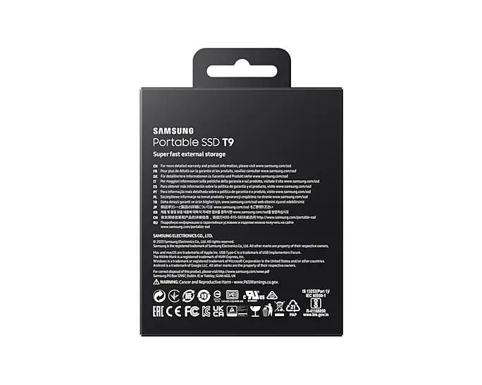 Портативный SSD Samsung  2TB USB 3.2 Gen 2 Type-C T9