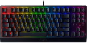 Клавіатура механічна Razer BlackWidow V3 TKL 87key, Green Switch, USB-A, EN/RU, RGB, чорний