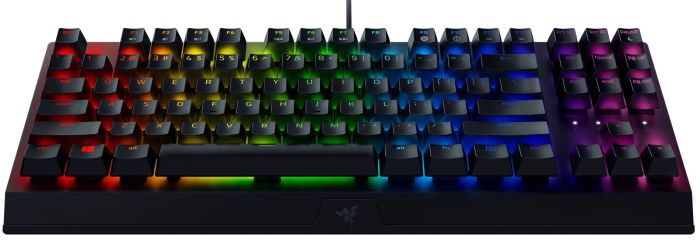 Клавіатура механічна Razer BlackWidow V3 TKL 87key, Green Switch, USB-A, EN/RU, RGB, чорний