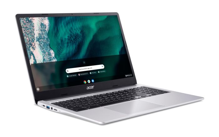 Ноутбук Acer Chromebook CB315-4H 15" FHD IPS, Intel C N4500, 8GB, F128GB, UMA, ChromeOS, сріблястий