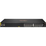 Комутатор HPE Aruba 6100, 24xGE, 4xSFP+ ports, PoE Class 4 370W, LT Warranty