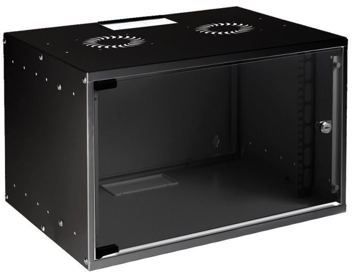 7U W=535MM D=300MM WALL TYPE UNASSEMBLED SOHO CABINET BLACK