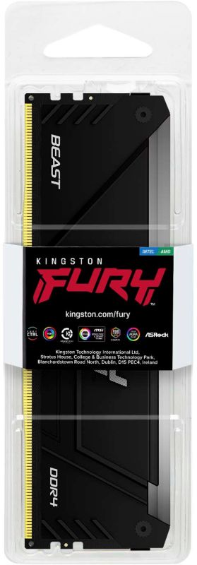 Memory Kingston DDR4 16GB 3200 FURY Beast RGB