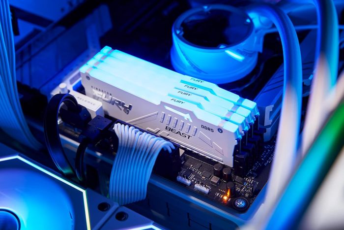 Memory Kingston DDR5 32GB 6000 FURY Beast  RGB EXPO White