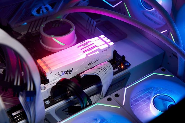 Memory Kingston DDR5 32GB 6000 FURY Beast  RGB EXPO White