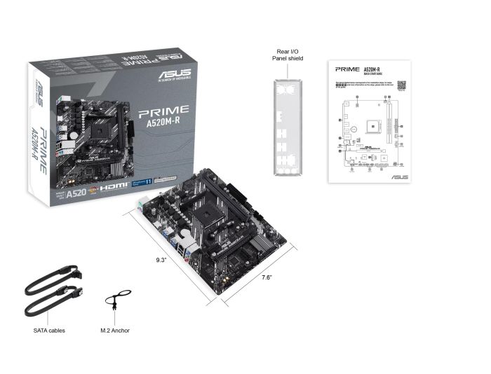 Материнcкая плата ASUS PRIME A520M-R sAM4 A520 2xDDR4 M.2 HDMI mATX