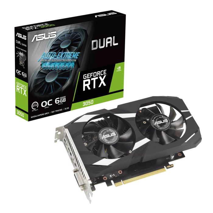 Видеокарта ASUS GeForce RTX 3050 6GB GDDR6 DUAL OC DUAL-RTX3050-O6G