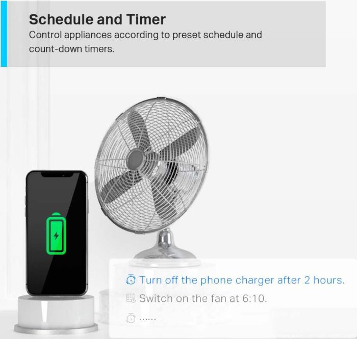 Розумна розетка компактна TP-LINK Tapo P100M N300 BT 10A