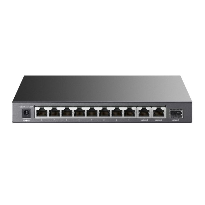 Коммутатор TP-LINK  8x1FE (8xPoE), 2xGE, 1xSFP, 65Вт, Неуправляемый TP-Link TL-SL1311P