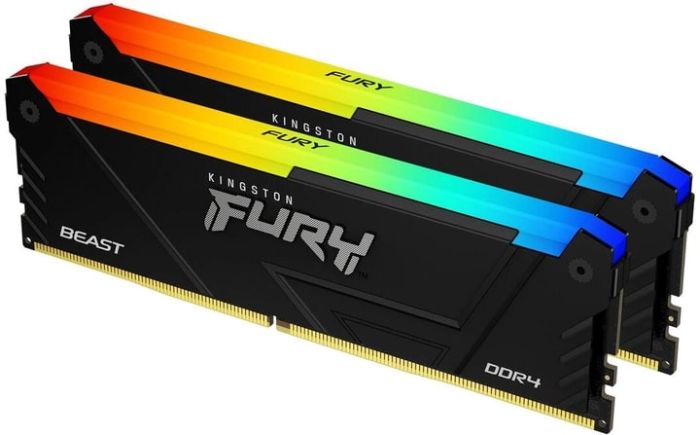 Пам'ять ПК Kingston DDR4 32GB KIT (16GBx2) 3600 FURY Beast RGB