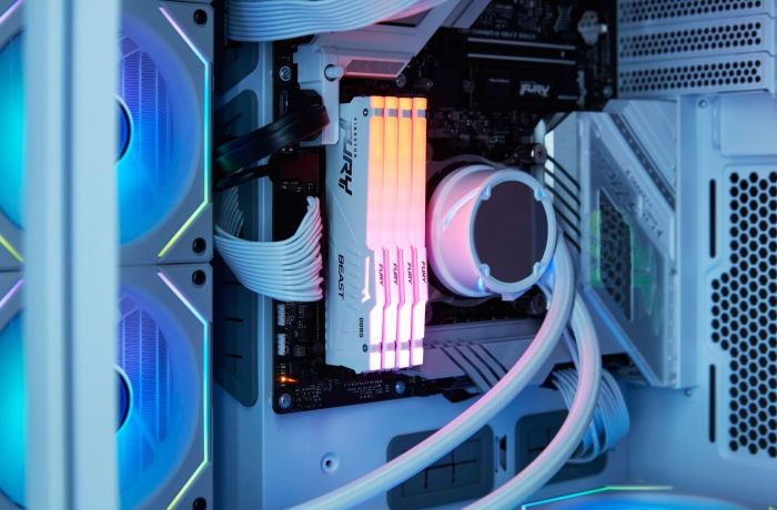 Memory Kingston DDR5 32GB 5600 FURY Beast RGB XMP White