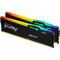 Память ПК Kingston DDR5 64GB KIT (32GBx2) 5600 FURY Beast RGB XMP