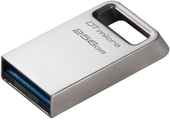 Накопитель Kingston  256GB USB 3.2 Type-A Gen1 DT Micro R200MB/s Metal