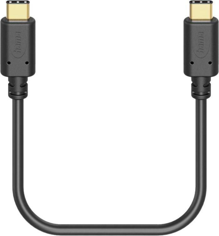 Кабель USB-С > USB-C зарядки/синхронизации Hama 1,5м, черный