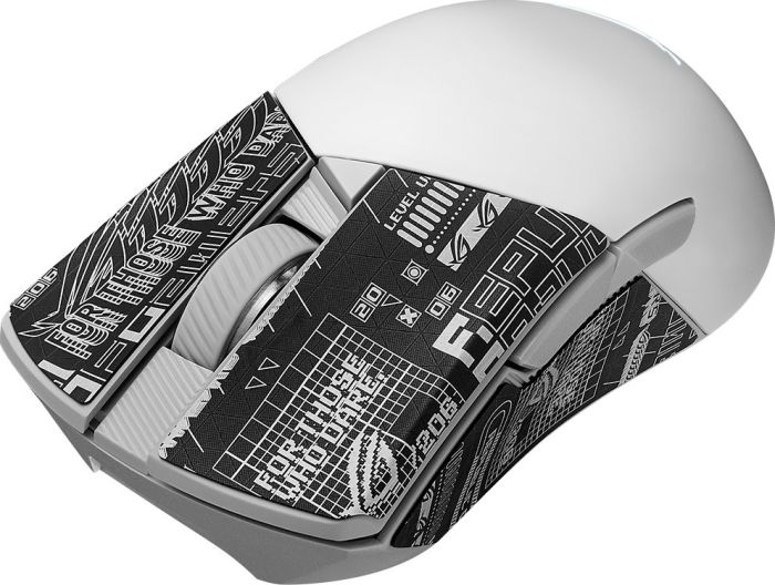 Миша ASUS ROG Gladius III AimPoint, RGB, USB-A/WL/BT, белый