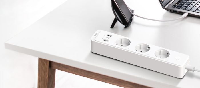 Умный сетевой фильтр TP-LINK Tapo P300 N300 BT 10A 2300W 3xSchuko 2xUSB 3.0 PD QC3.0