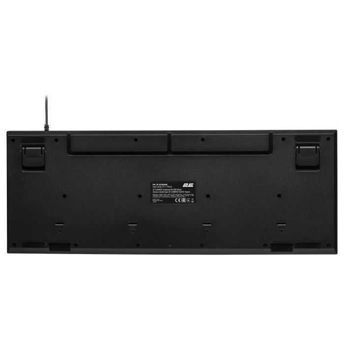 Клавіатура мембранна 2E GAMING KG300 114key, USB-A, EN/UA, LED, чорний