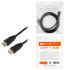 2E Cable HDMI (M/M) 2м, 2.0, Slim High Speed Aluminum, black