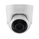 IP-Камера дротова Ajax TurretCam, 8мп, 4мм, Poe, True WDR, IP 65, ІЧ 35м, аудіо, кут огляду 75°до 85°, купольна, біла